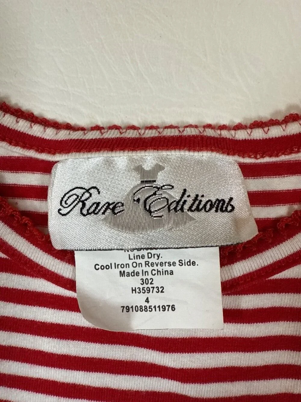 Rare Editions Girls Christmas Dress Size 4 Red Tulle Skirt & Tree (G979)